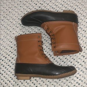 Mossimo Leather Duck Boots Womens Size 11